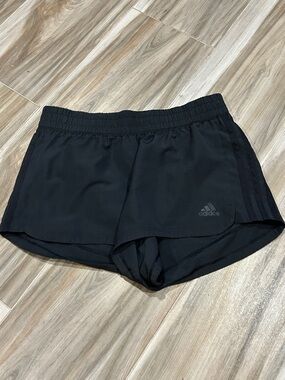 adidas Black Women's Athletic Shorts with Elastic Waist